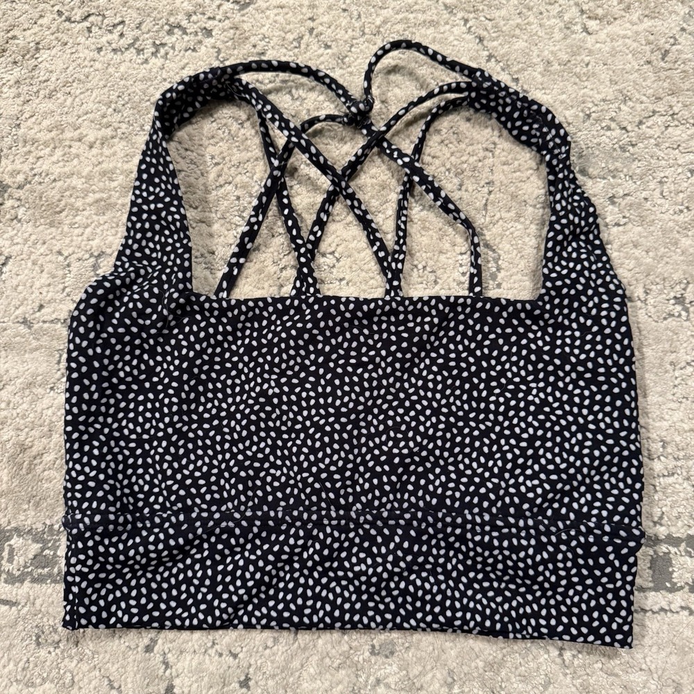 Buff Black and White Sports Bra